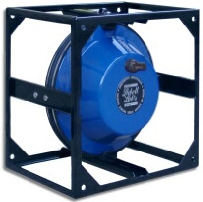 Lubell LL9162 blue transducer in a black shock mount cage